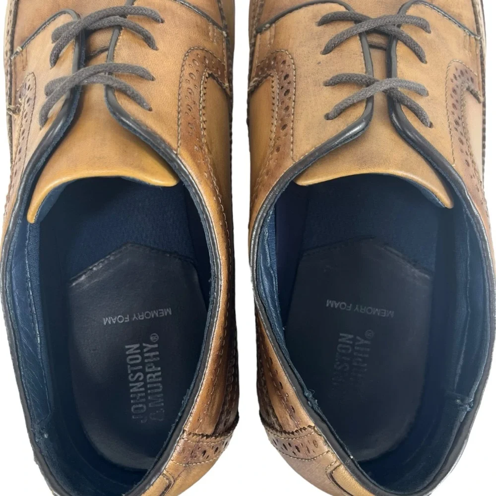 Johnston &‎ Murphy Men 11M Milson Longwing Full-Grain Leather Rubber Sole Shoe